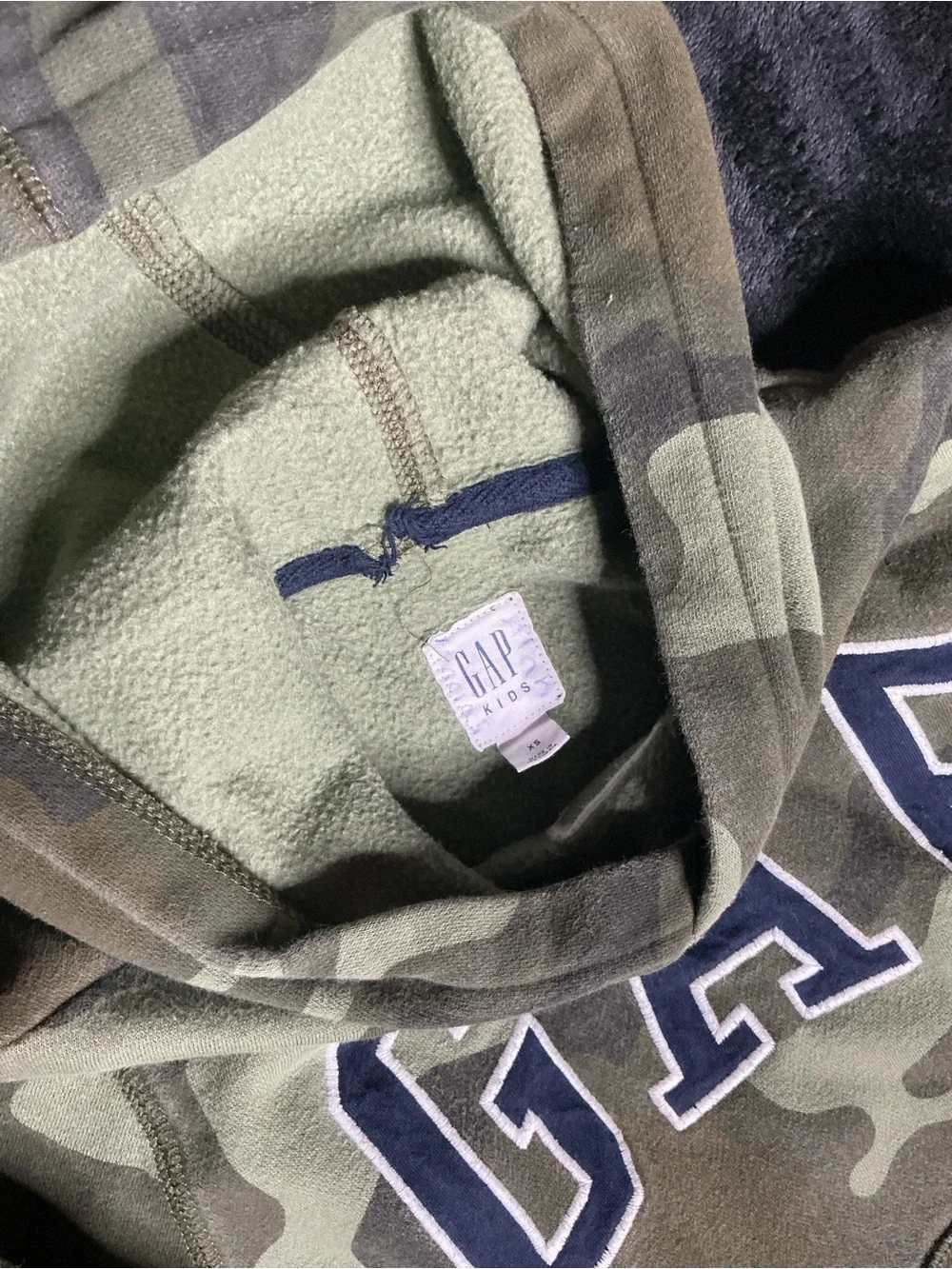 GAP Kids Camo Hoodie & Joggers Set - Olive Green